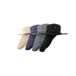 SOMBRERO CON CUBRENUCA AZUL/ NEGRO/ VERDE/ BEIGE