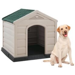 Casa para perro grande gris hielo verde